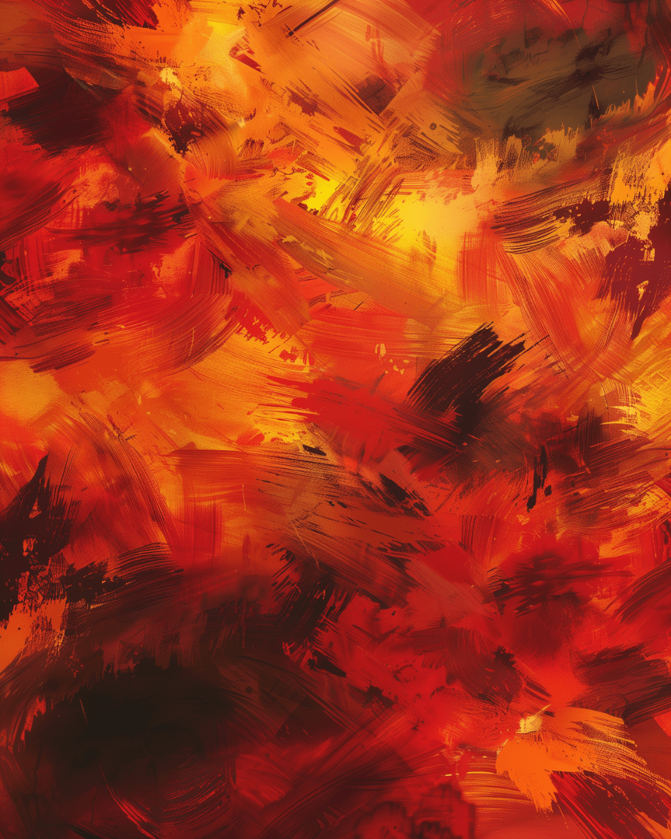Peinture par numéro Automne Abstrait, a plat — Maison Artsen