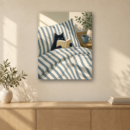 Tableau peinture par numéro Encore un Chapitre accroché dans un intérieur décoré, Maison Artsen