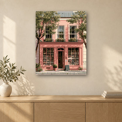 Tableau peinture par numéro Thérapie par les Livres accroché dans un intérieur décoré, Maison Artsen
