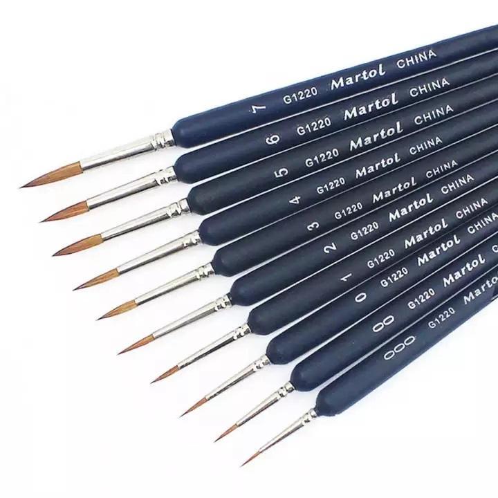 Lot de 10 pinceaux premium – Tailles & formes variées – Maison Artsen