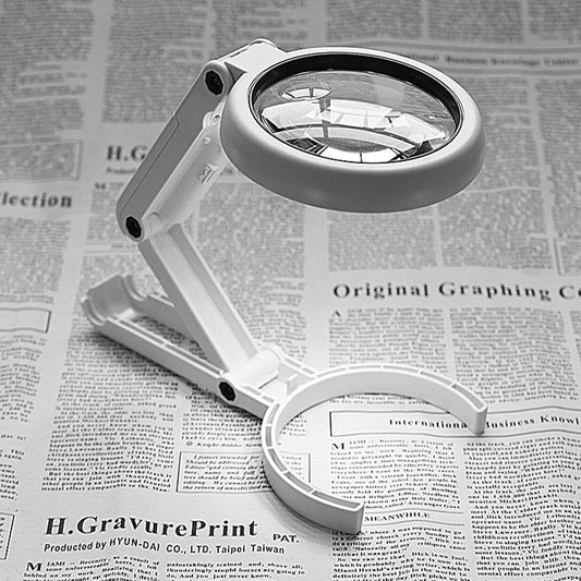 Folding LED Magnifier – 5× and 11× Magnification – Maison Artsen