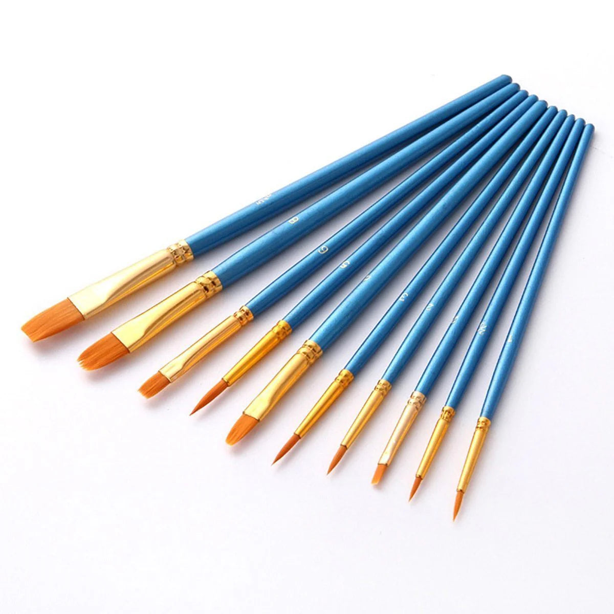 Peinture par numéro Pack de 12 pinceaux – détail toile – Maison Artsen