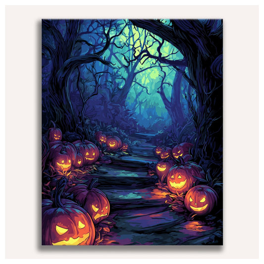 Lantern Lane paint by numbers for adults, Maison Artsen