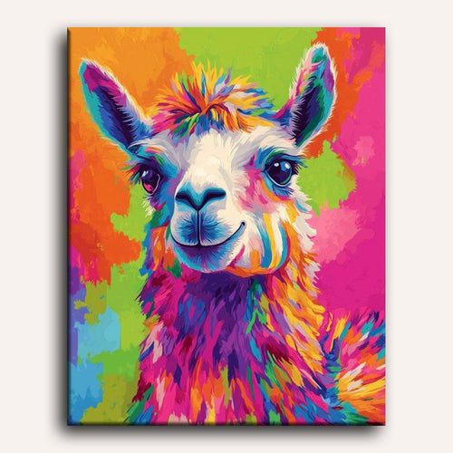 Rainbow Alpaca Paint-by-Numbers Kit – Maison Artsen