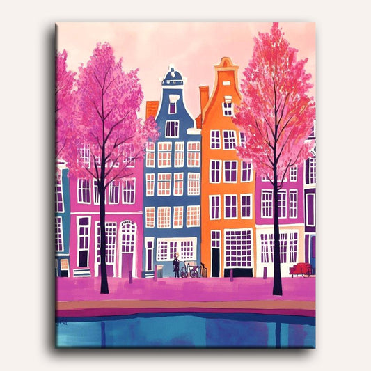 Lively Amsterdam Paint-by-Numbers Kit – Maison Artsen