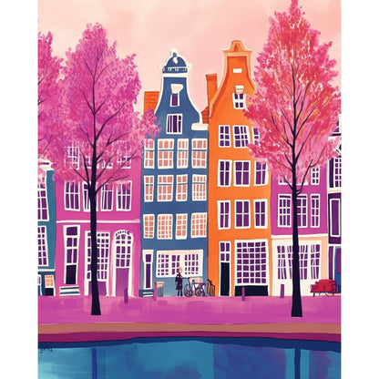 Lively Amsterdam Paint-by-Numbers Kit – Maison Artsen