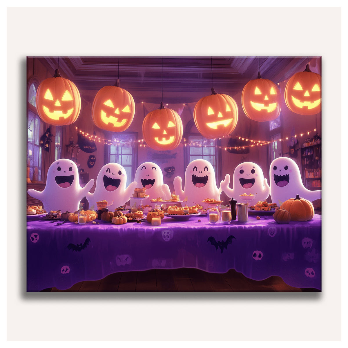 Ghost Banquet paint by numbers for adults, Maison Artsen
