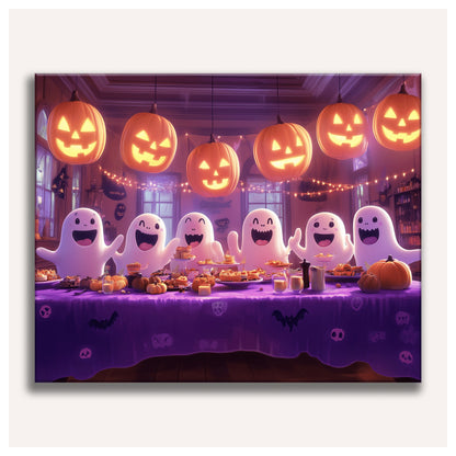 Ghost Banquet paint by numbers for adults, Maison Artsen