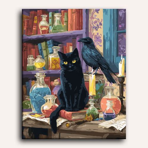 Black Companions Paint-by-Numbers Kit – Maison Artsen