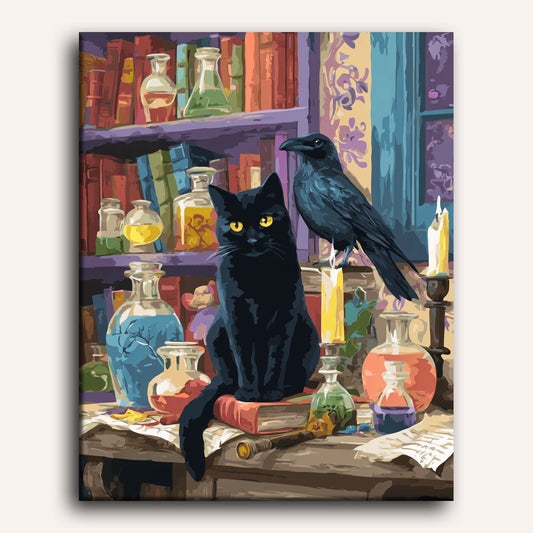 Black Companions Paint-by-Numbers Kit – Maison Artsen