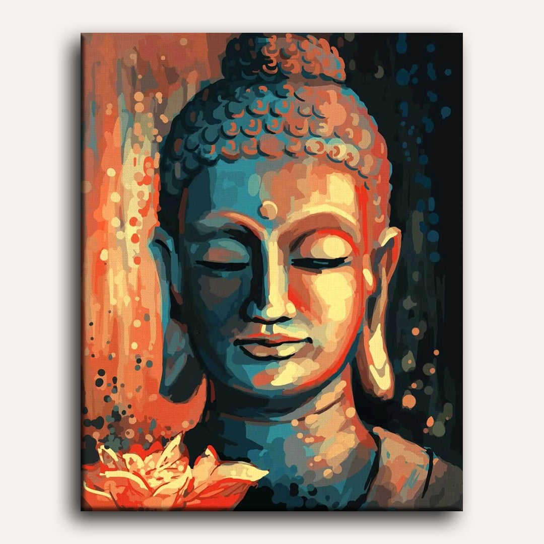 Flowered Buddha Paint-by-Numbers Kit – Maison Artsen