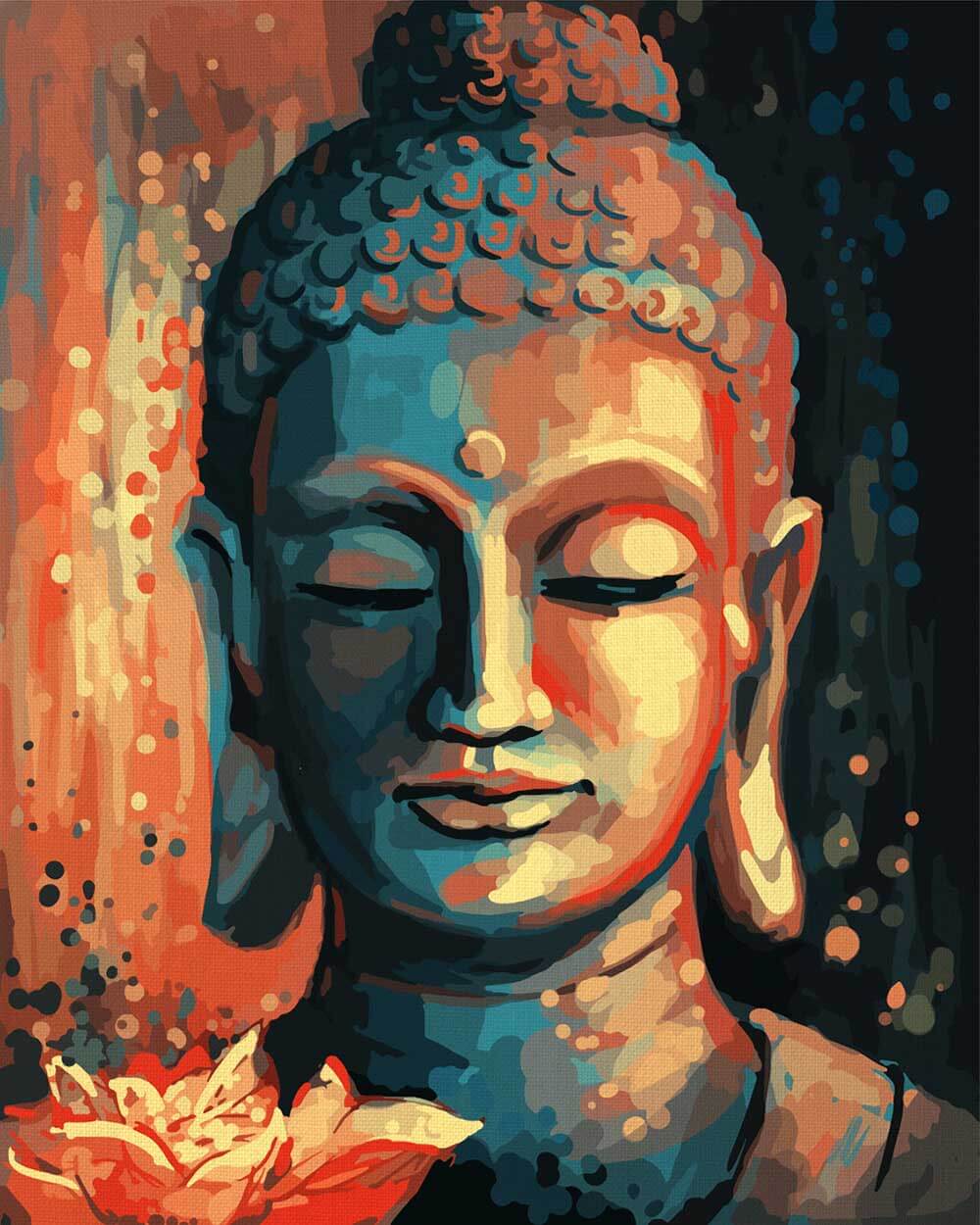 Flowered Buddha Paint-by-Numbers Kit – Maison Artsen