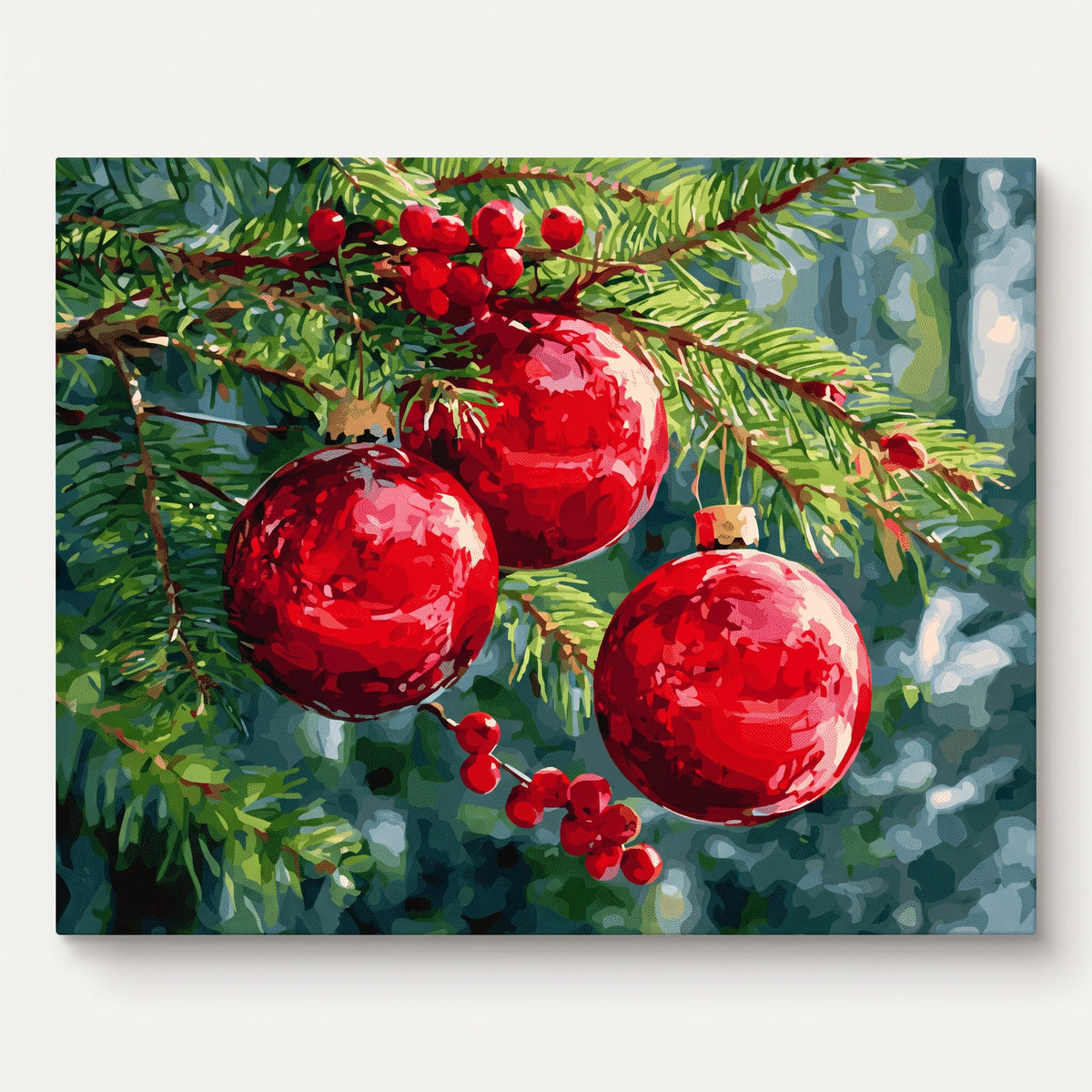 Christmas Baubles Paint-by-Numbers Kit – Maison Artsen