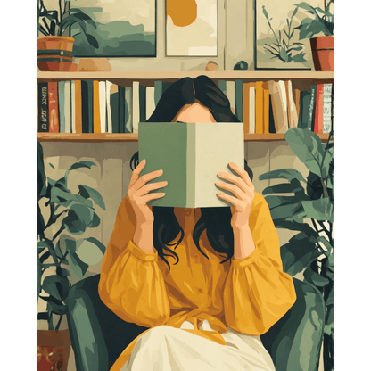 Caché entre les Pages - Peinture par numéro Maison Artsen