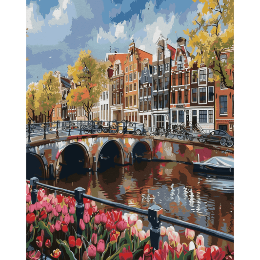 Canal Romantique - Peinture par numéro Maison Artsen