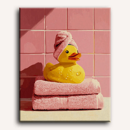 Canard au Spa - Mockup décoration murale Maison Artsen