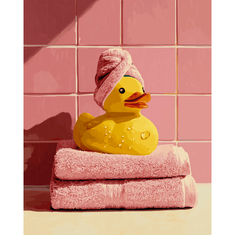 Canard au Spa - Peinture par numéro Maison Artsen