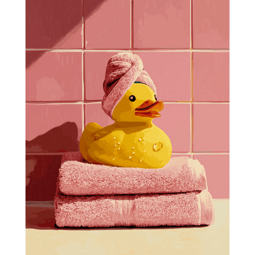 Canard au Spa - Peinture par numéro Maison Artsen