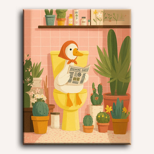 Duck on the Toilet Paint-by-Numbers Kit – Maison Artsen