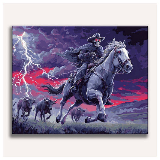 Ghost Rider paint by numbers for adults, Maison Artsen
