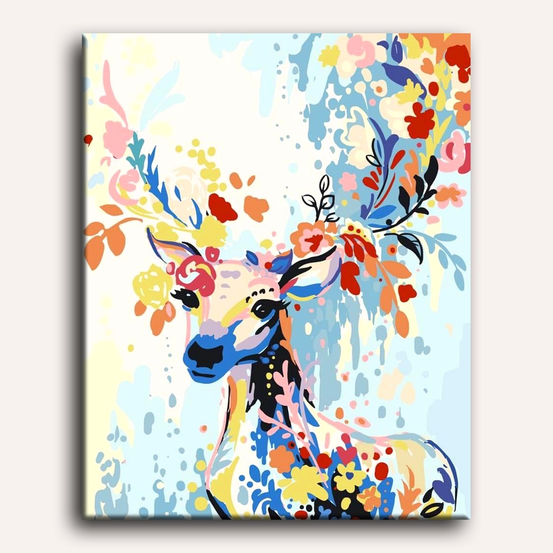 Spring Deer Paint-by-Numbers Kit – Maison Artsen