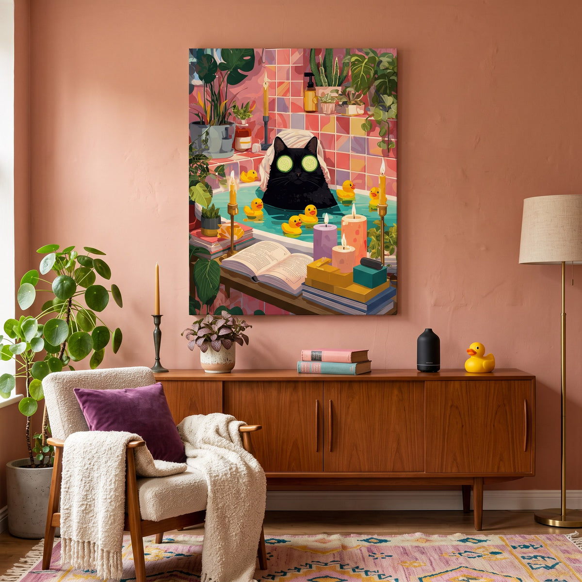 Cat in a Bubble Bath Paint-by-Numbers Kit – Maison Artsen