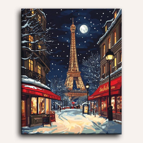Christmas in Paris Paint-by-Numbers Kit – Maison Artsen