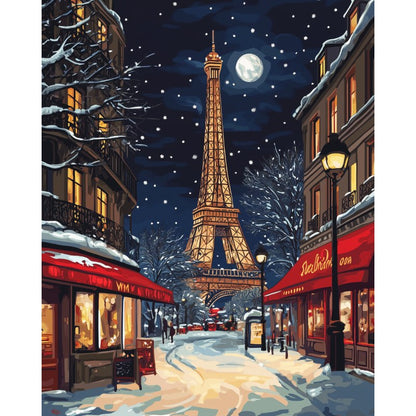 Christmas in Paris Paint-by-Numbers Kit – Maison Artsen