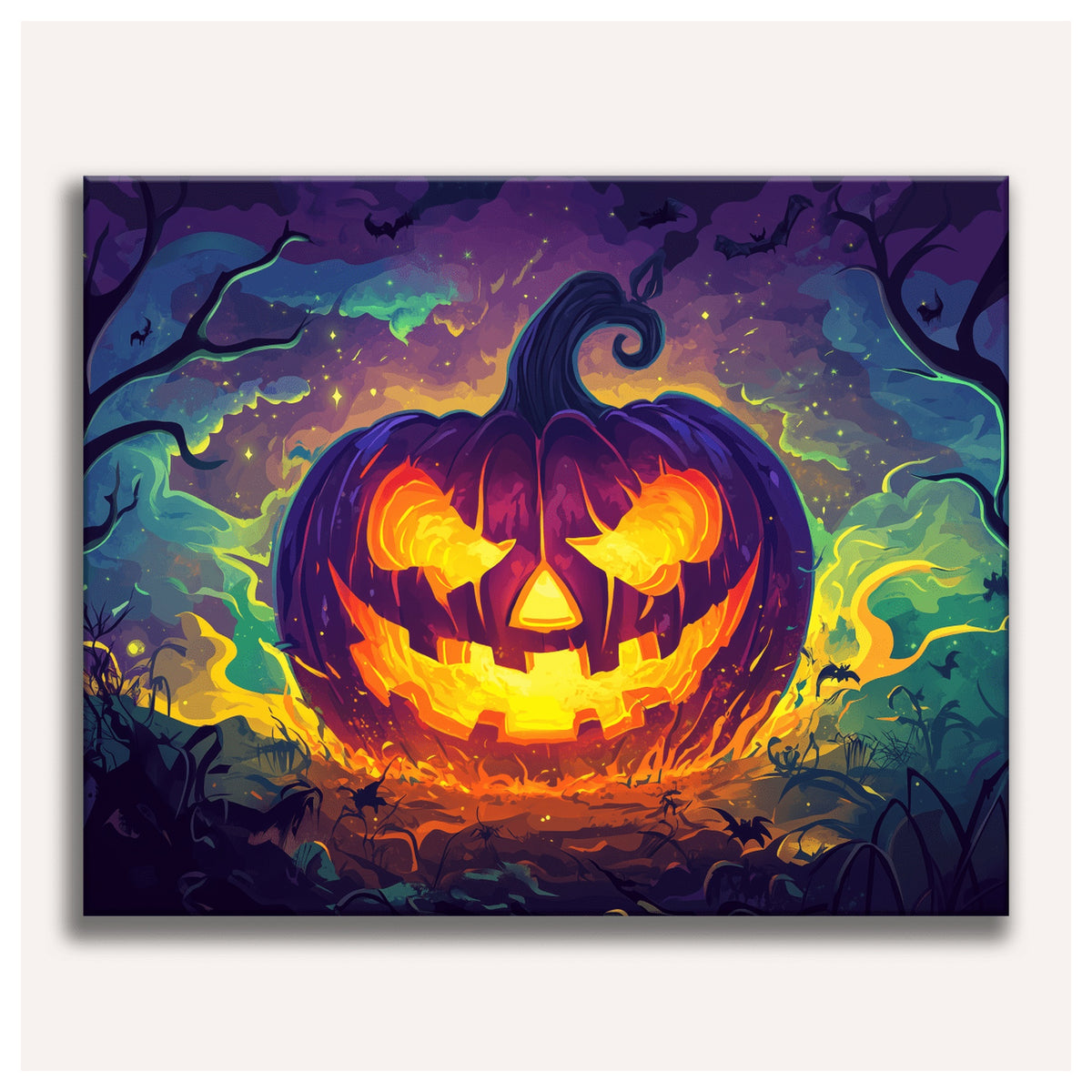 Blazing Pumpkin paint by numbers for adults, Maison Artsen