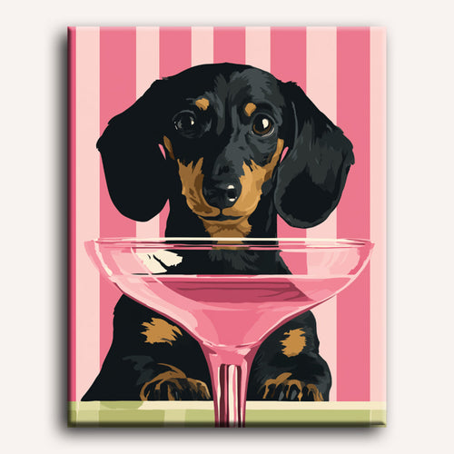 Cocktail Dog Paint-by-Numbers Kit – Maison Artsen