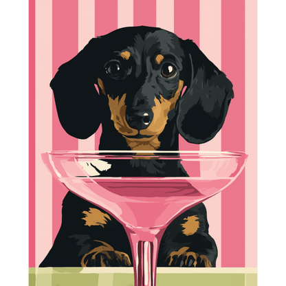 Cocktail Dog Paint-by-Numbers Kit – Maison Artsen