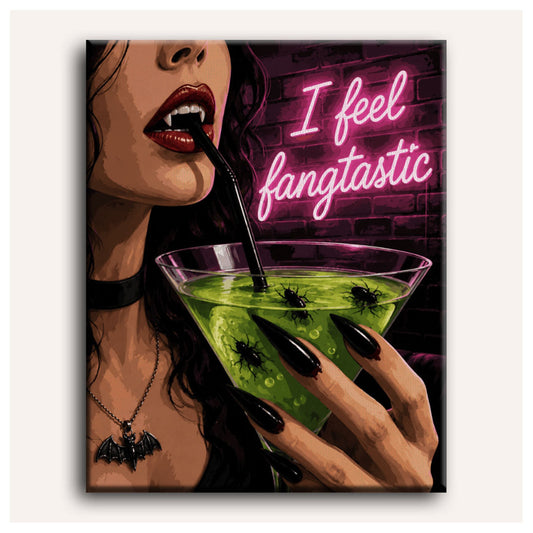 The Vampire's Cocktail paint by numbers for adults, Maison Artsen