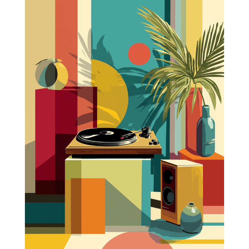 Audio Corner Paint-by-Numbers Kit – Maison Artsen