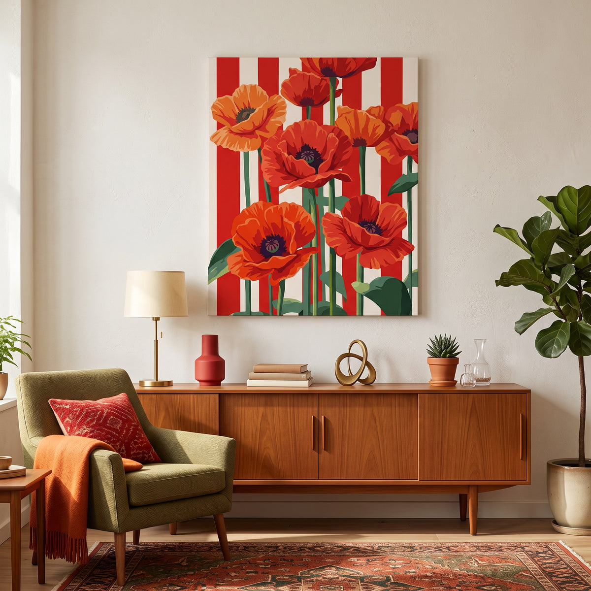 Red Poppies Paint-by-Numbers Kit – Maison Artsen