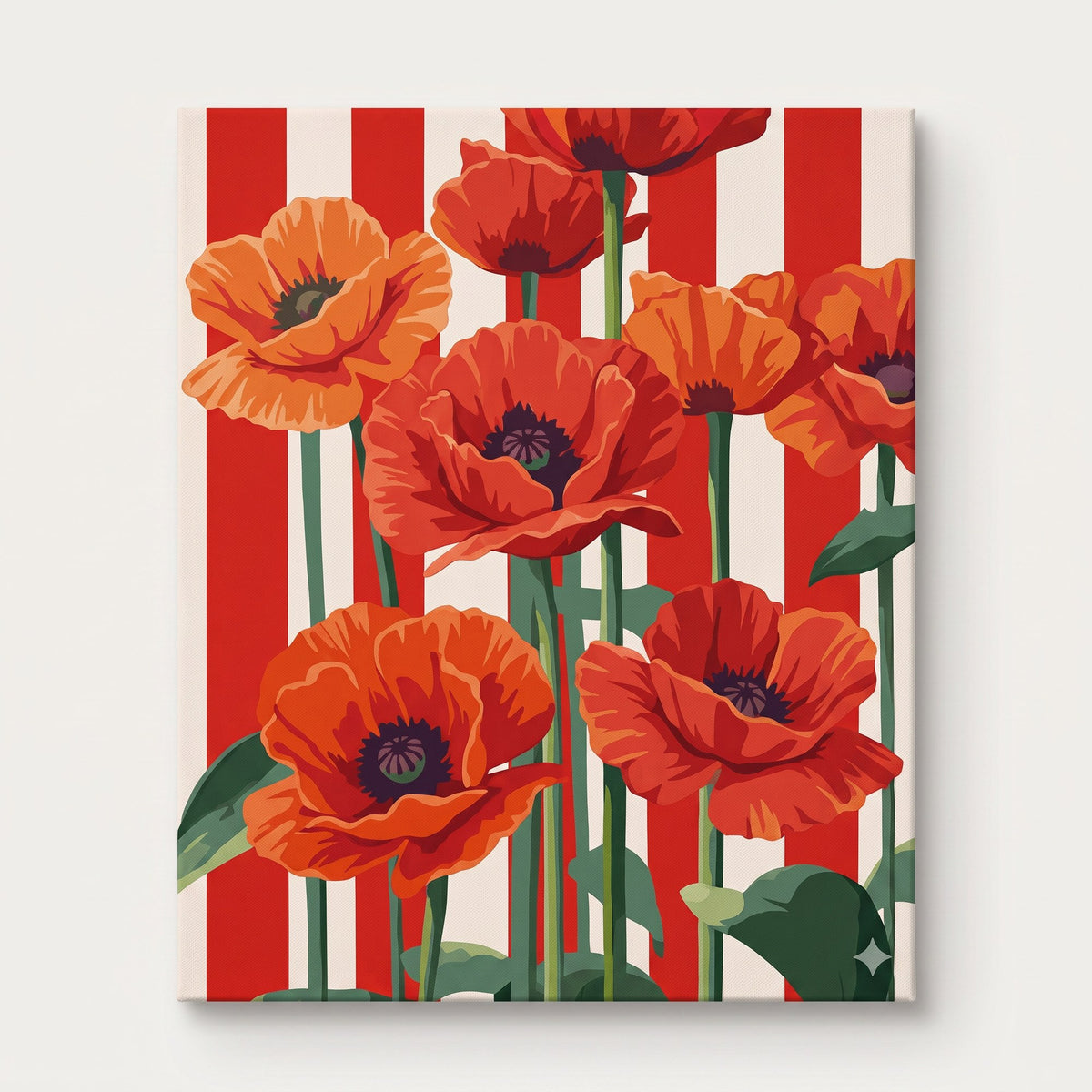Red Poppies Paint-by-Numbers Kit – Maison Artsen