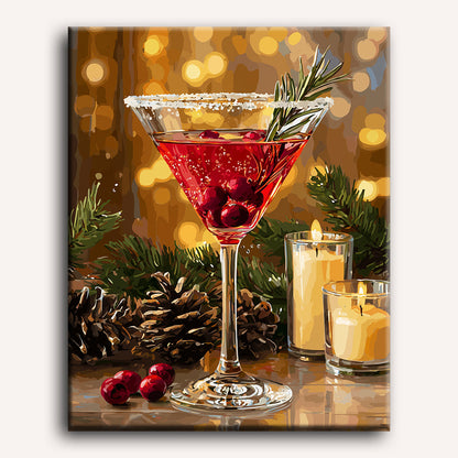Festive Cosmopolitan Paint-by-Numbers Kit – Maison Artsen