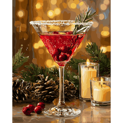 Festive Cosmopolitan Paint-by-Numbers Kit – Maison Artsen