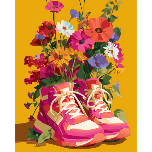 Course vers le Printemps - Peinture par numéro Maison Artsen