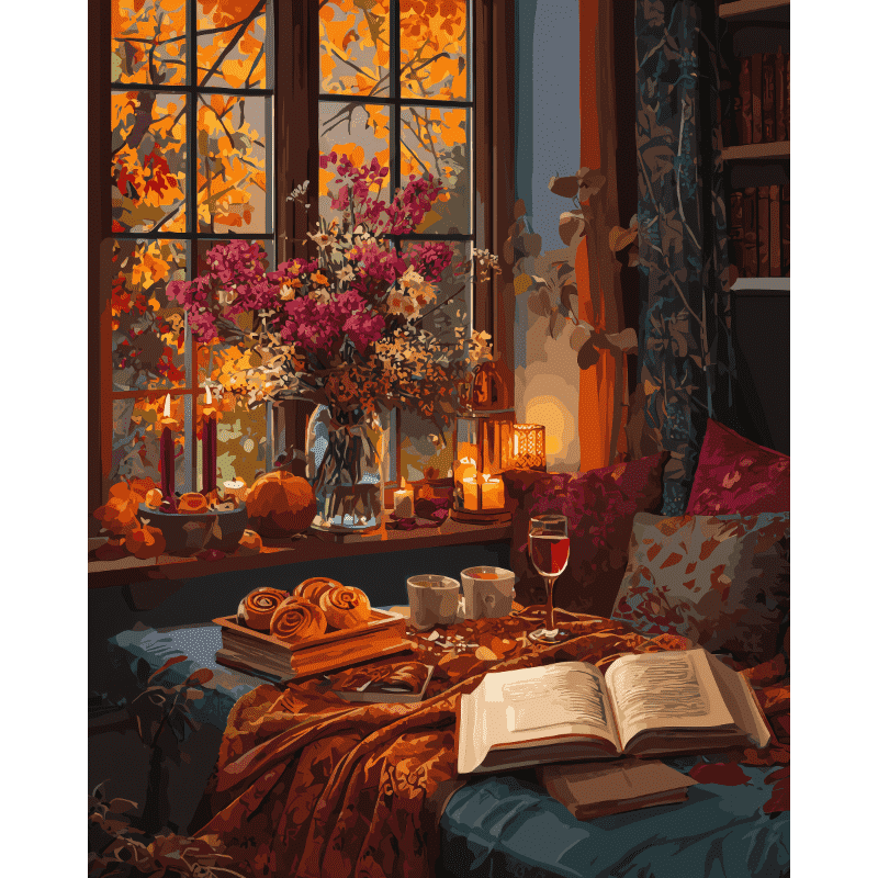 Cozy Evening Paint-by-Numbers Kit – Maison Artsen