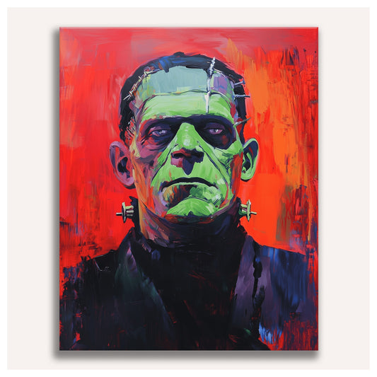 The Bolted Creature paint by numbers for adults, Maison Artsen