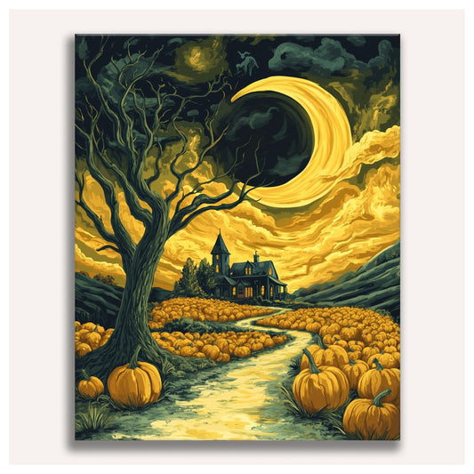 Golden Crescent paint by numbers for adults, Maison Artsen