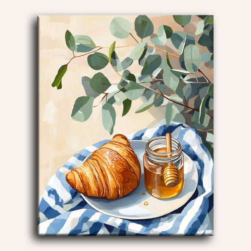 Golden Croissant Paint-by-Numbers Kit – Maison Artsen