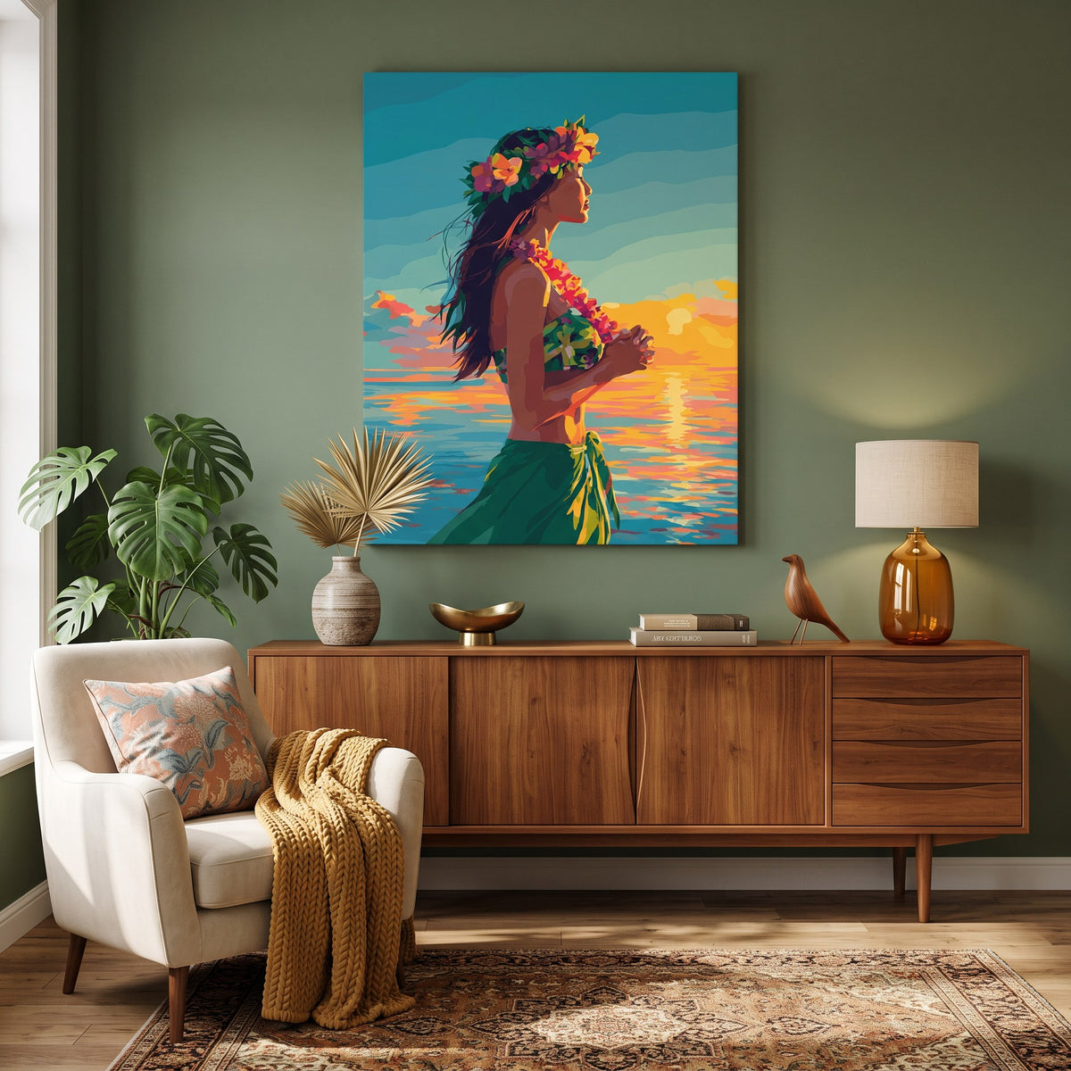 Hula Dancer Paint-by-Numbers Kit – Maison Artsen