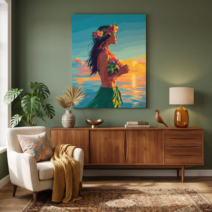 Hula Dancer Paint-by-Numbers Kit – Maison Artsen