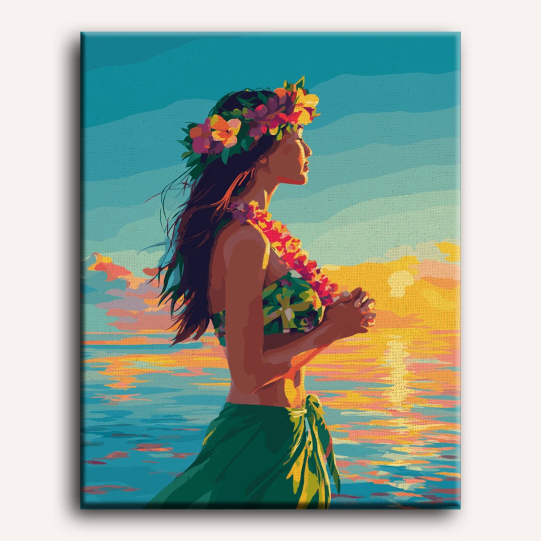 Hula Dancer Paint-by-Numbers Kit – Maison Artsen