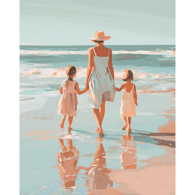 Two Girls Paint-by-Numbers Kit – Maison Artsen