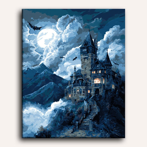 Dracula's Mansion Paint-by-Numbers Kit – Maison Artsen