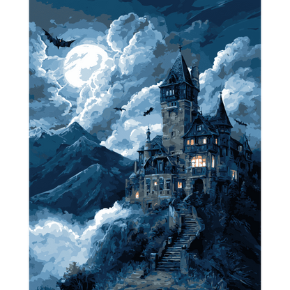 Dracula's Mansion Paint-by-Numbers Kit – Maison Artsen