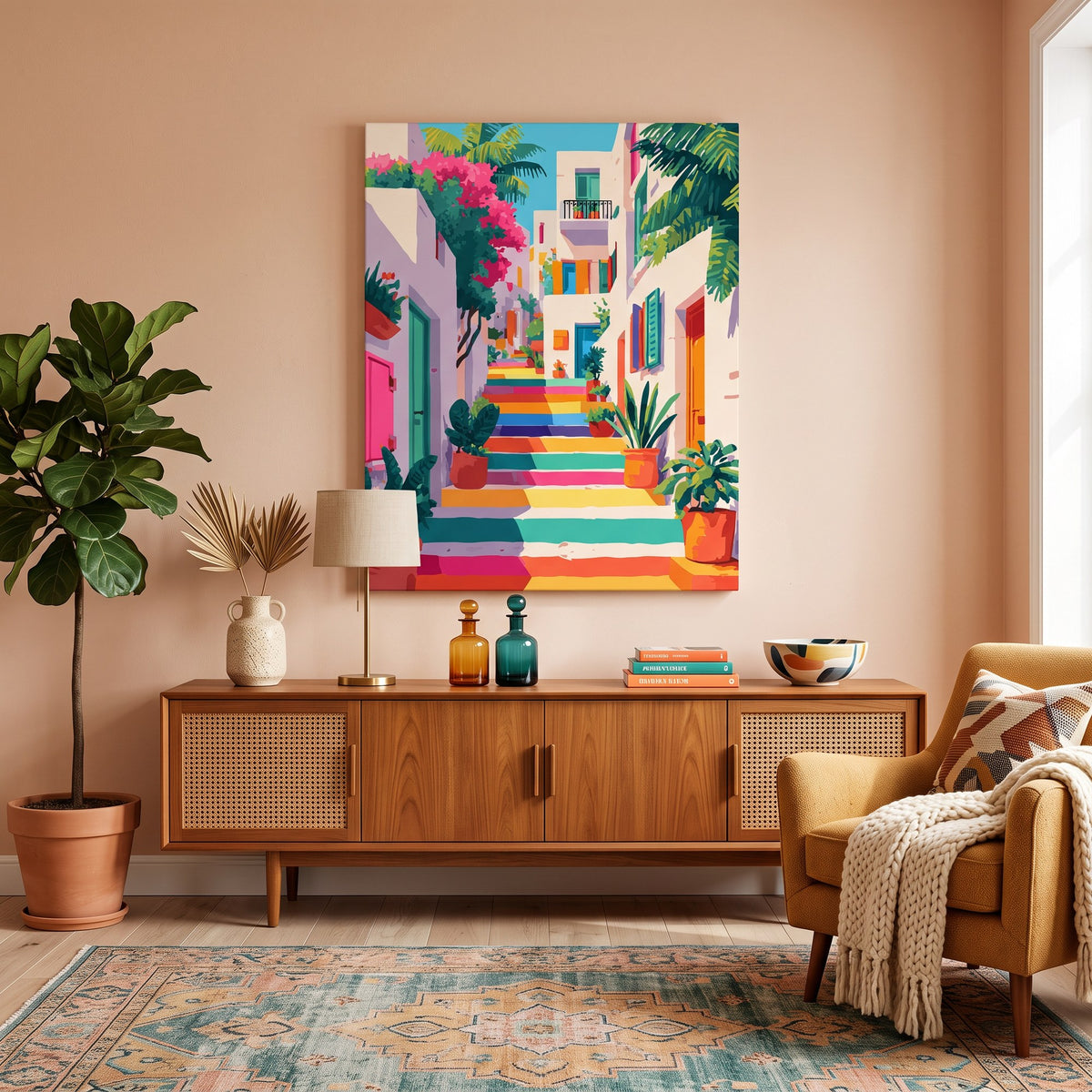 Rainbow Staircase Paint-by-Numbers Kit – Maison Artsen