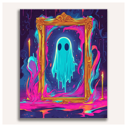 Ghost in the Mirror paint by numbers for adults, Maison Artsen